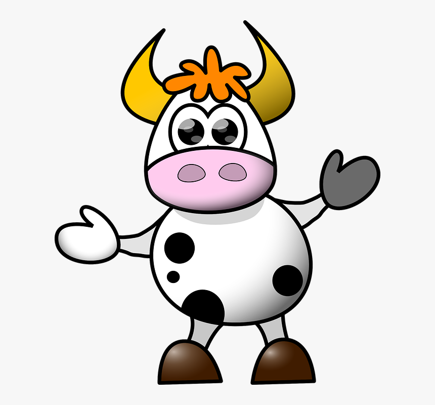 Banner Free Download Cow Spots Clipart - Cartoon Cow Png, Transparent Png