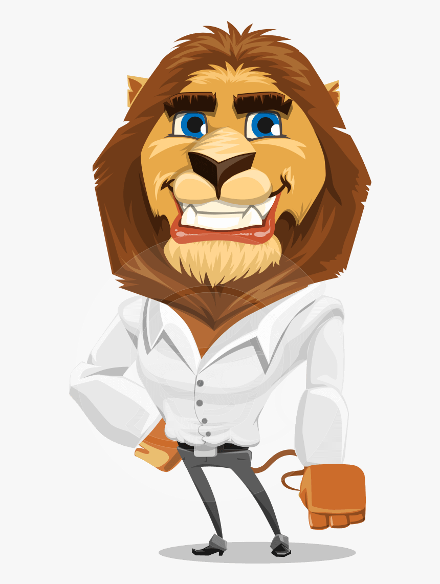 Character Animation Adobe Lion, HD Png Download