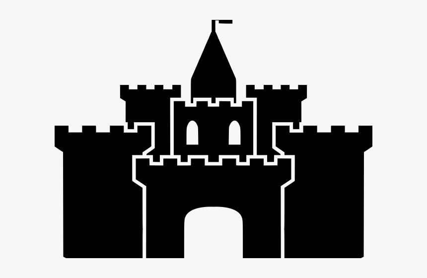 Silhouette Clipart Castle Clip - Castle Silhouette Clip Art, HD Png Download
