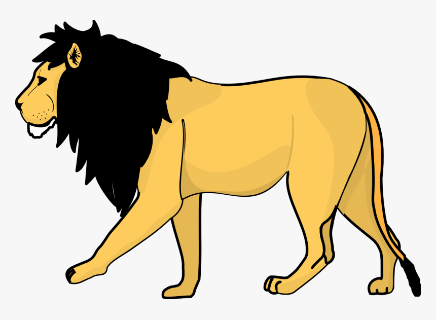 Lion Vector Download Png Clipart - Lion Clipart Black And White, Transparent Png