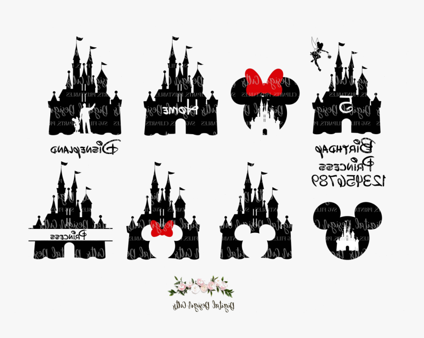 Disney Castle Clipart Transparent Png - Five Disney Princess Birthday Shirt, Png Download