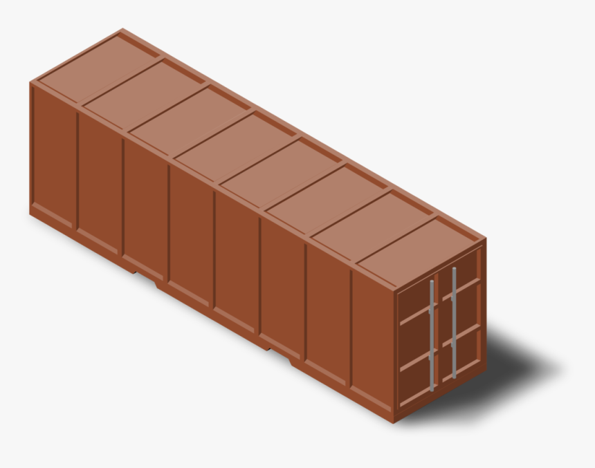 Angle,material,lumber - Shipping Container 3d Clipart, HD Png Download