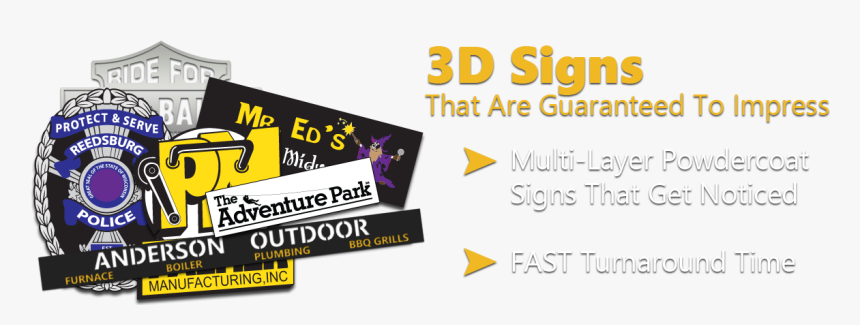 3d Metal Signs - Graphic Design, HD Png Download