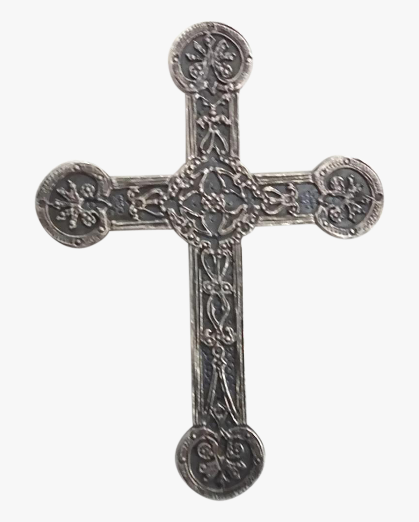 Christian Cross Crucifix Cross Necklace Clip Art - Vintage Cross Transparent, HD Png Download