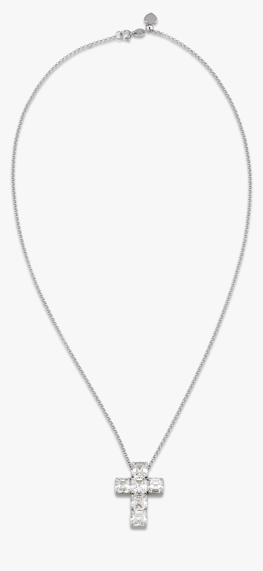 Diamond Cross Pendant, - Necklace, HD Png Download