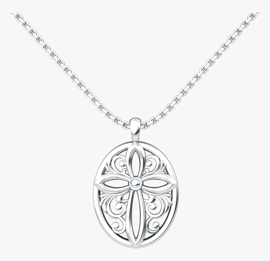 Silver Small Necklace Men, HD Png Download
