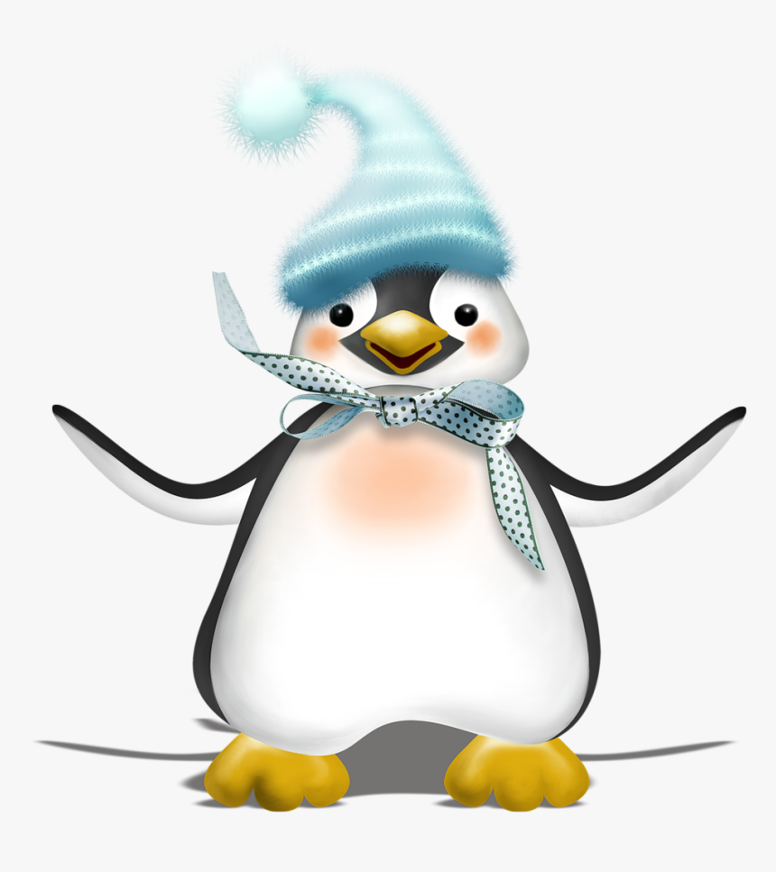 Transparent Christmas Penguin Png - Tube Pingouin Noel, Png Download