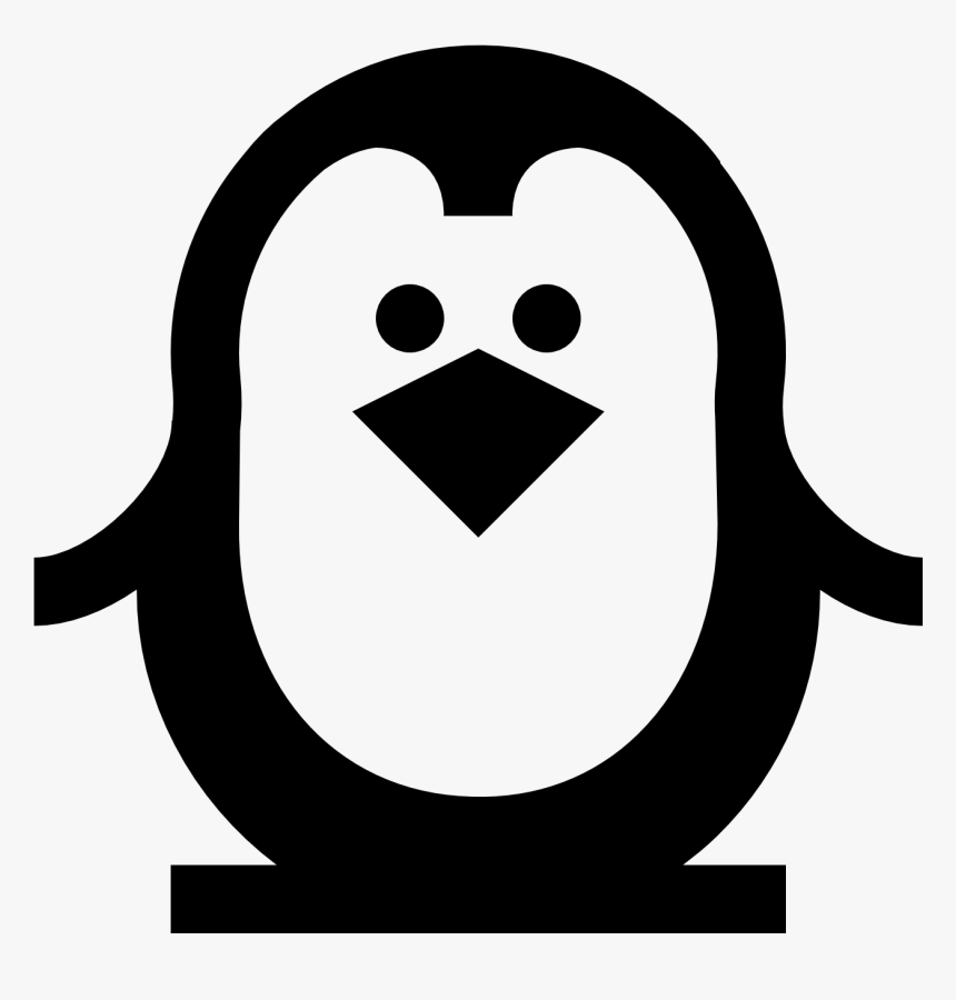 Christmas Penguin Outline - Adã©lie Penguin, HD Png Download