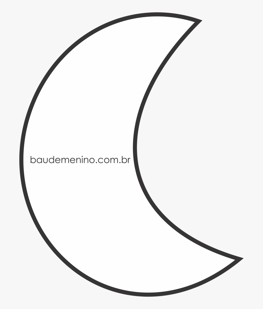 Ceu Com Estrelas - Molde De Luna Para Cojin, HD Png Download