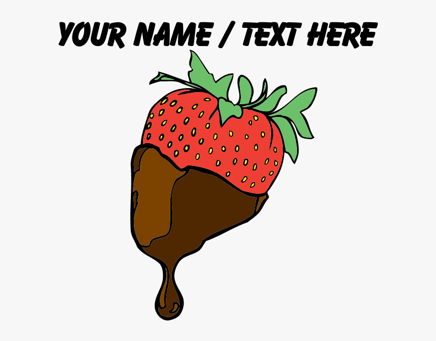 Personalized Chocolate Covered Strawberry Pajamas, HD Png Download