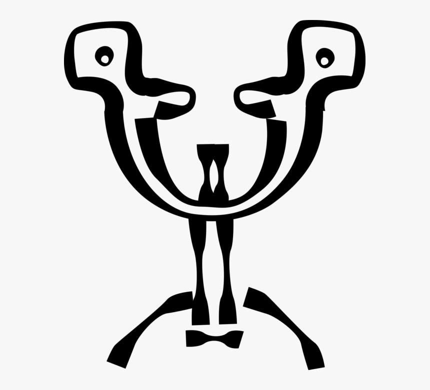 Vector Illustration Of Oar Lock Attaches To Watercraft, HD Png Download