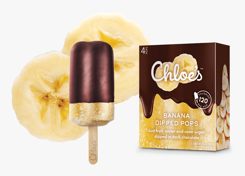 Dipped Banana - Chloe's Banana Dipped Pop, HD Png Download