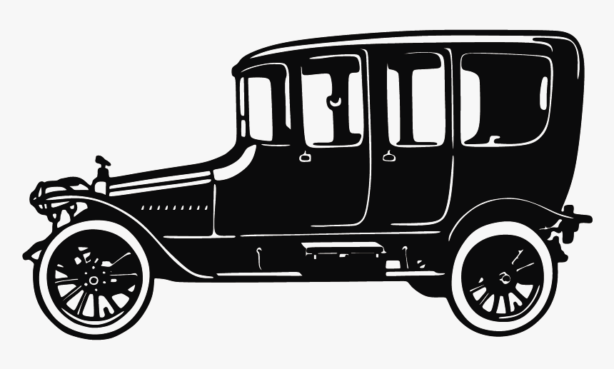 Sports Car Classic Car Silhouette - Old Car Vector, HD Png Download
