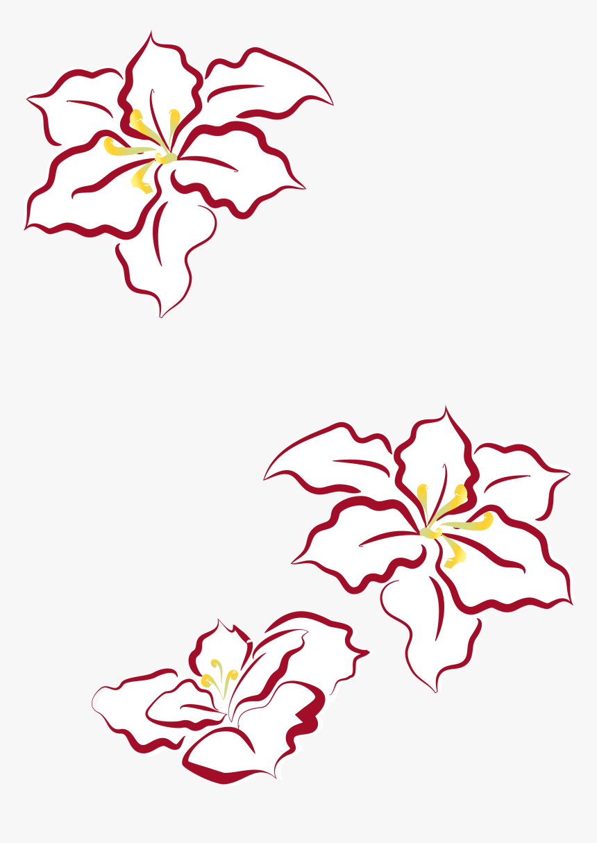 Designed For Christmas Decoration With Leaf Flowers, HD Png Download