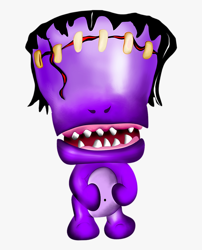 Transparent Monster Mouth Png - .png Purple Scary Monster Emoji .png, Png Download