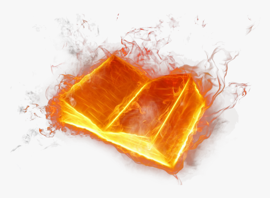 #decor #overlay #book #fire #freetoedit - Fire Book Png Download, Transparent Png