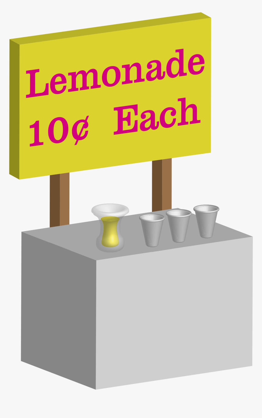 Lemonade Stand Svg Clip Arts - Lemonade Stand Transparent Png, Png Download