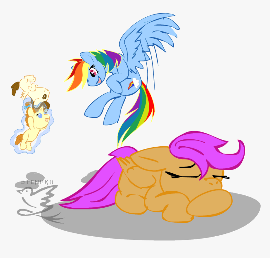 Top Flying Me Stickers For Android & Ios - Mlp Scootaloo Can T Fly, HD Png Download