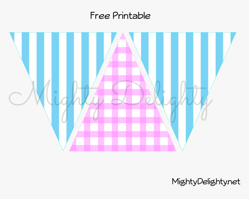 Lemonade Stand Bunting Water Mark Image - Triangle, HD Png Download
