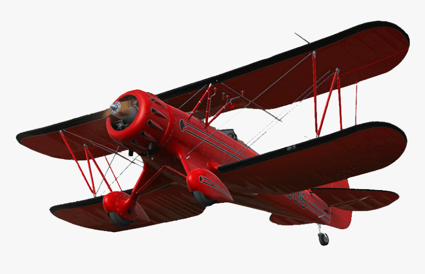 Transparent Red Biplane Clipart - Biplane Png, Png Download