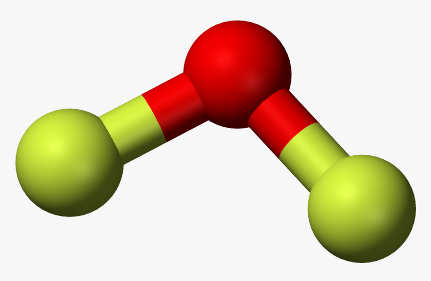 Oxygen Difluoride 3d Balls - Hypofluorous Acid, HD Png Download