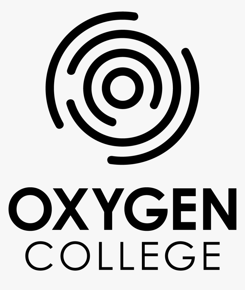 Blacktransparent Oxygen College Logo Vertical - Circle, HD Png Download