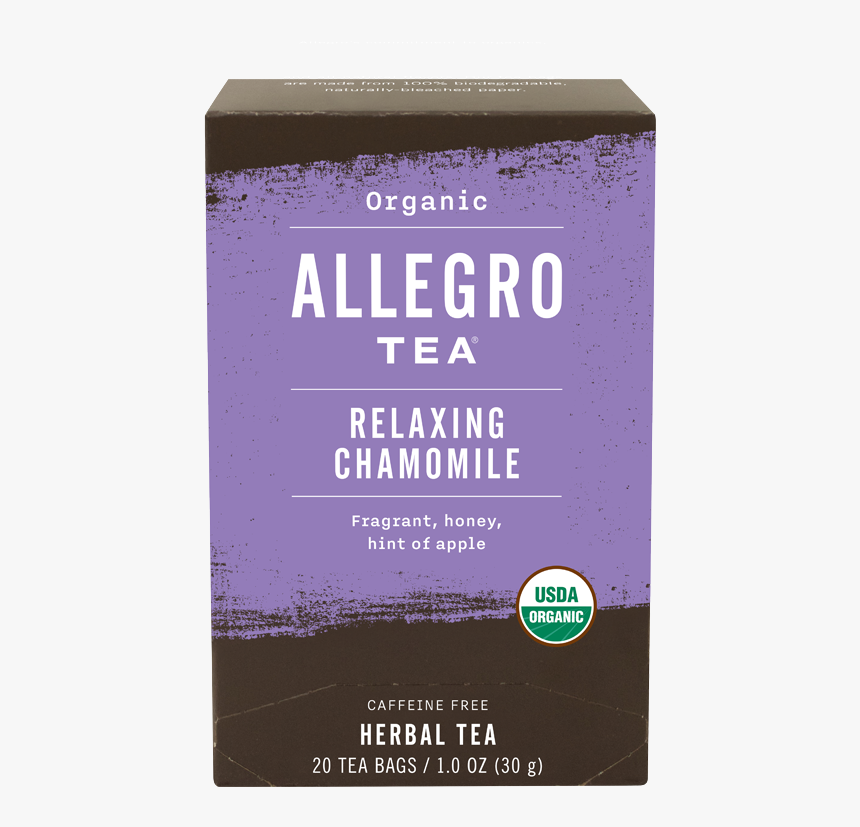 Allegrotea Carton Relaxingchamomile - Usda Organic, HD Png Download