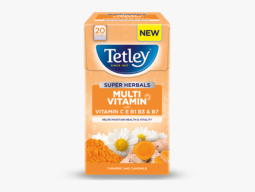 Turmeric & Camomile - Vitamin C Tetley Tea, HD Png Download