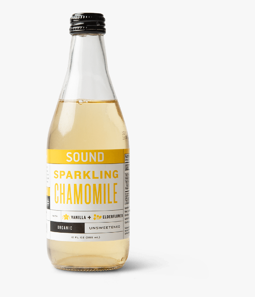 Sound Sparkling Chamomile Tea - Glass Bottle, HD Png Download