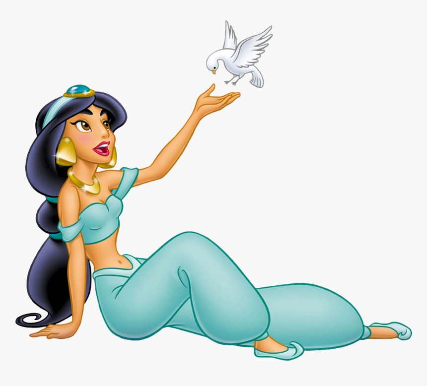 Princess Jasmine Png - Princesa Jasmine Jasmine Sentada Png, Transparent Png