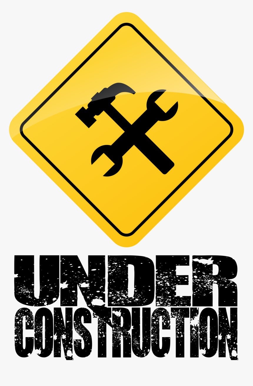 Transparent Construction Sign Png Under Construction Banner Png