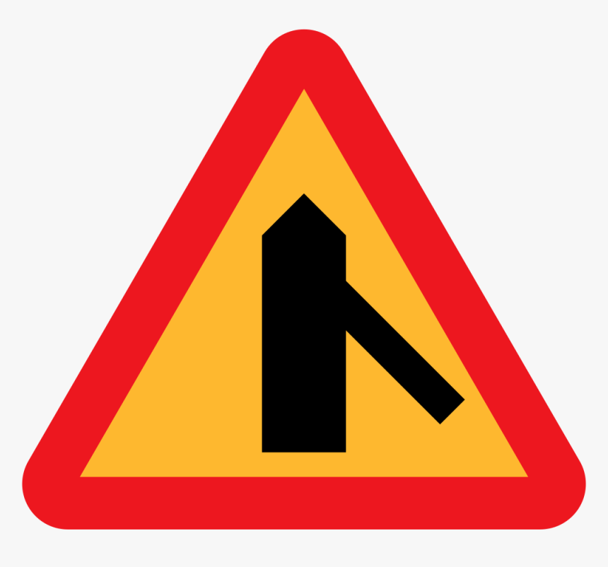 Roadlayout Sign - Zig Zag Road Sign, HD Png Download