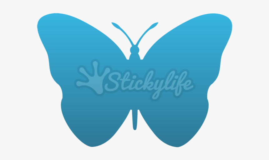 Butterfly Temporary Tattoo - Simple Butterfly Clip Art, HD Png Download
