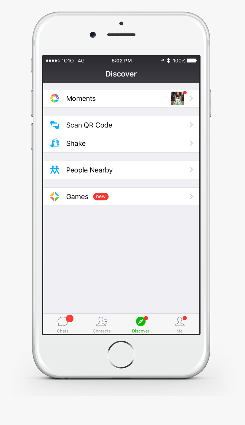 Wechat Wallet Discover - Mobile App, HD Png Download