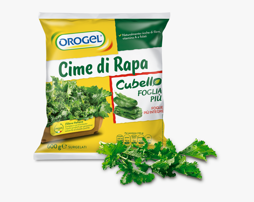 Turnip Tops Cubello Foglia Più - Orogel Minestrone, HD Png Download