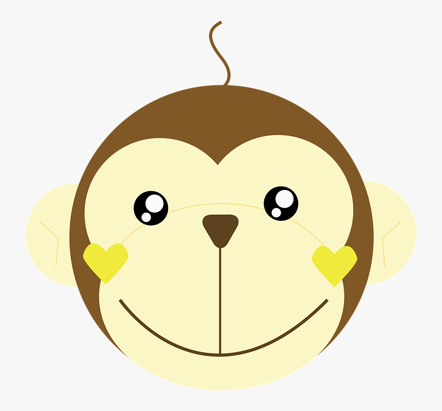 Monkey, Animal, Primates, Cute - Cartoon, HD Png Download