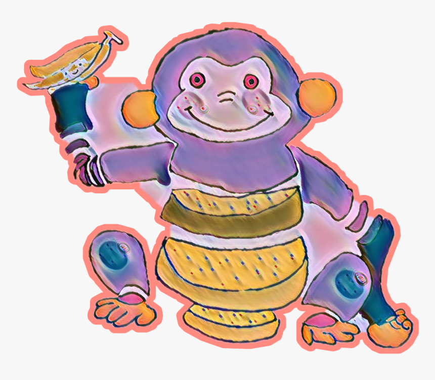A Cute Monkey - Cartoon, HD Png Download