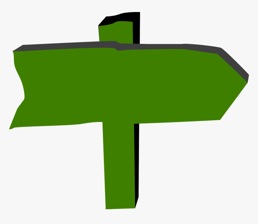 Wooden Sign Post, HD Png Download