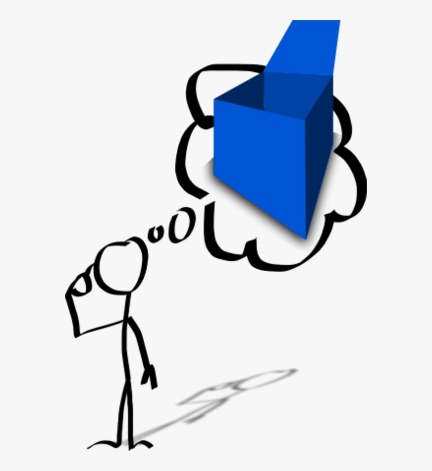 Man Thinking Box Empty - Thought Clip Art, HD Png Download