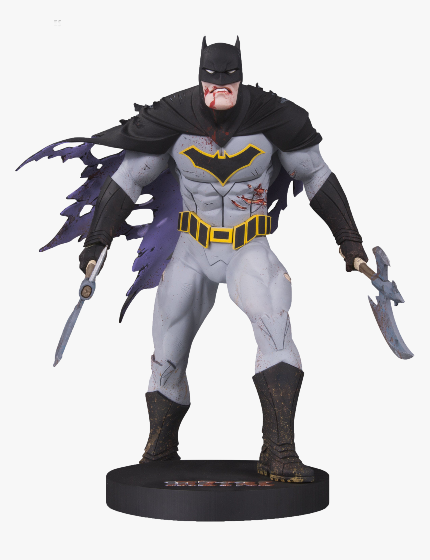 Dc Designer Series Metal Batman Statue By Capullo - Batman Dark Nights Metal Statue, HD Png Download