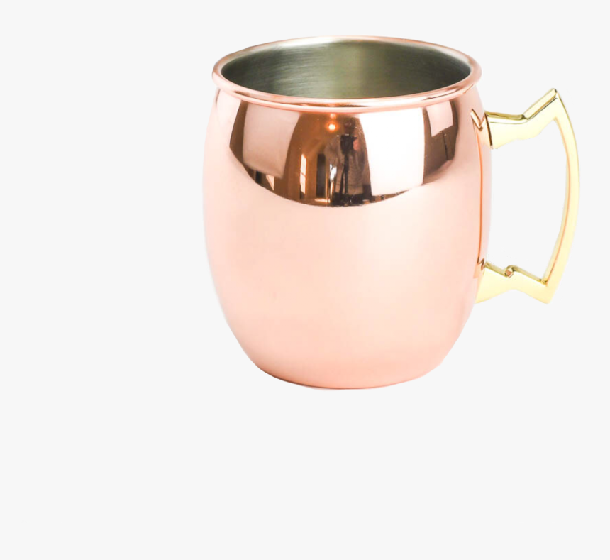Moscow Mule Copper With Brass Handle 14 Oz - Cup, HD Png Download