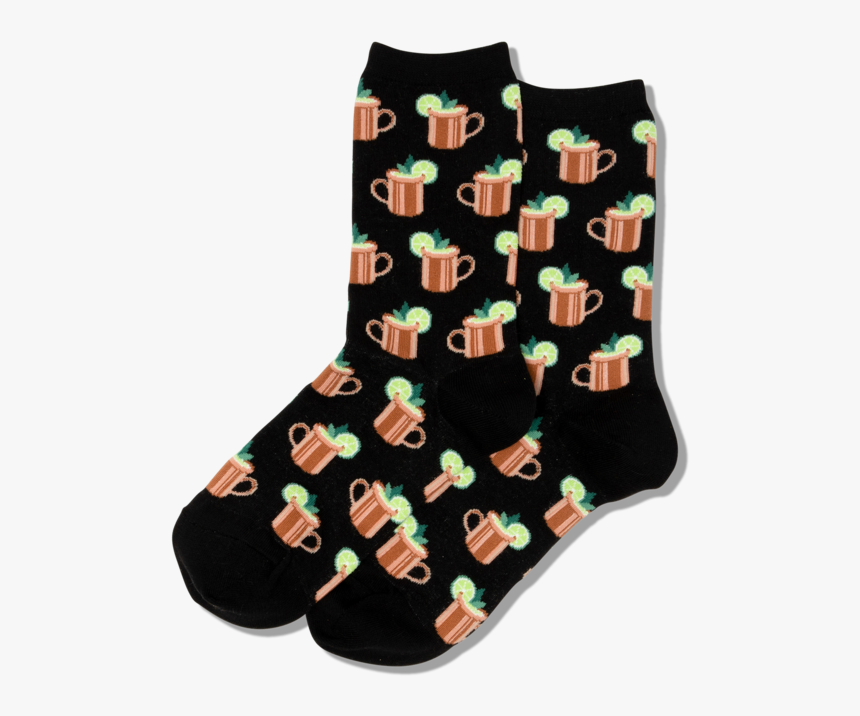 Women S Moscow Mule Crew Socks 
 Class Slick Lazy Image - Sock, HD Png Download