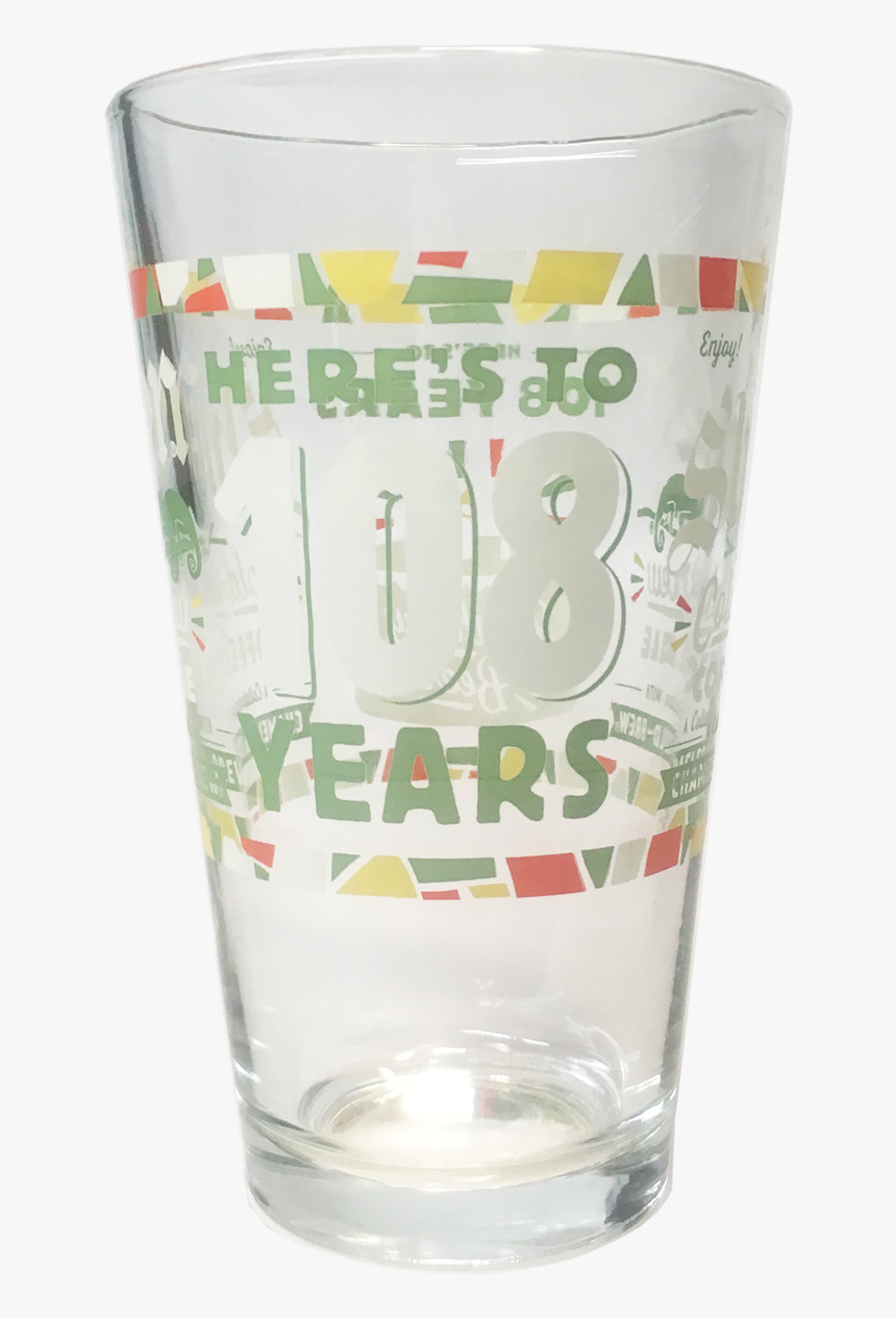 108th Birthday Beer Pint - Pint Glass, HD Png Download