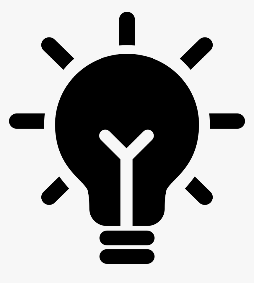 Inspiration - Black Light Bulb Png, Transparent Png