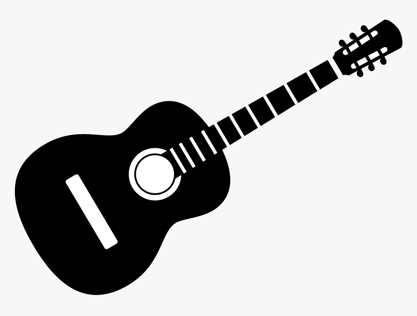 Guitar Clipart Cliparts And Others Art Inspiration - Guitar Clipart Black And White, HD Png Download