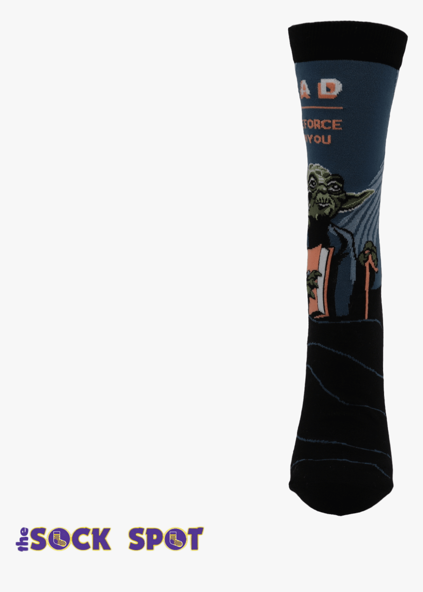 Yoda Read Star Wars Socks - Sock, HD Png Download