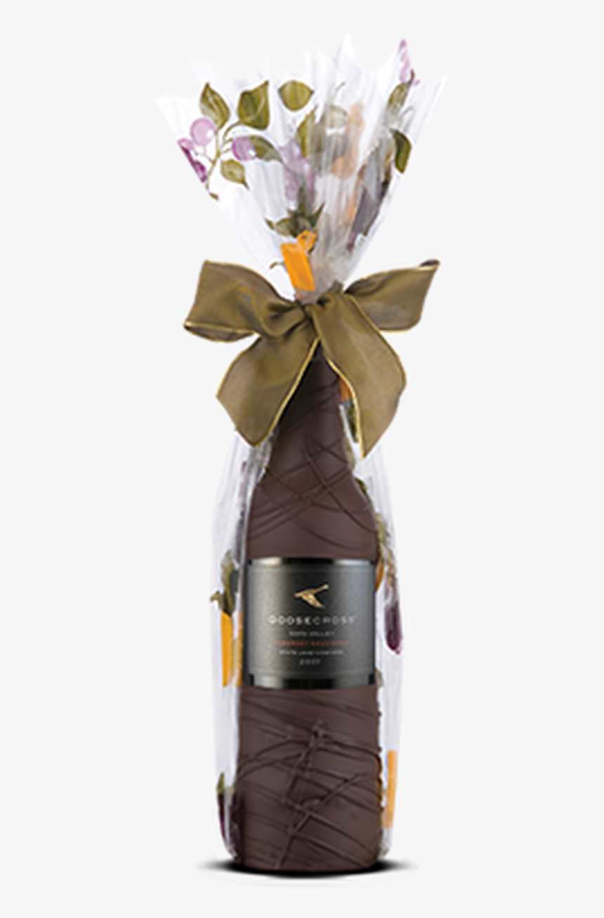 Chocolate Dipped Covered Wine Or Champagne Bottle - Glass Bottle, HD Png Download