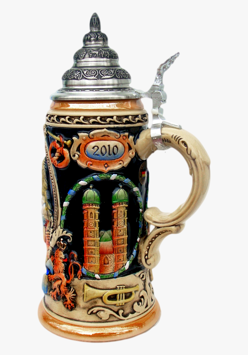 200th Anniversary Oktoberfest Beer Stein With Pewter - Beer Stein, HD Png Download