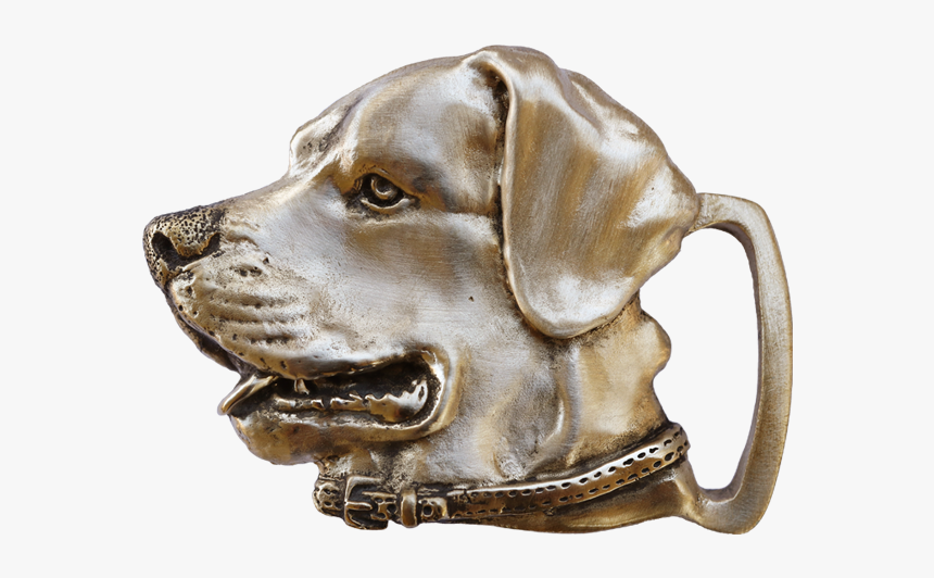 Labrador Retriever Buckle - Dog Catches Something, HD Png Download