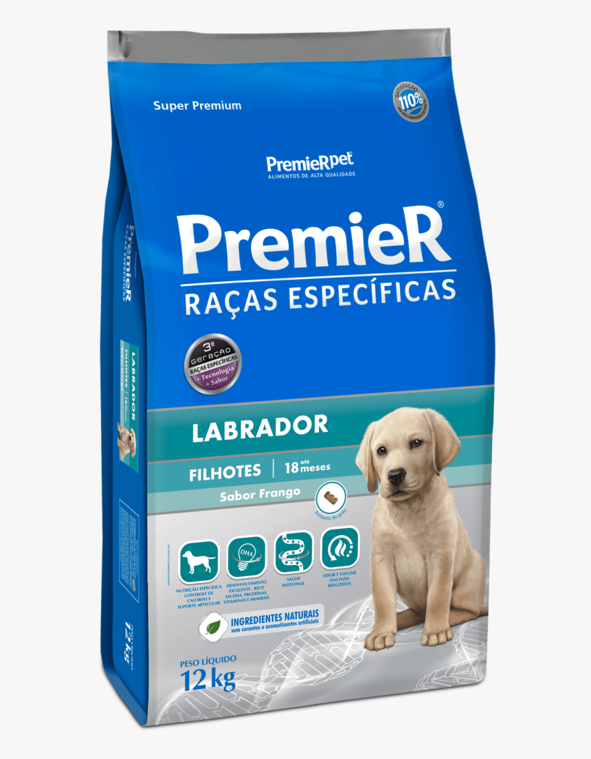 Premier Raças Específicas Labrador Cães Filhotes - Ração Para Labrador Filhote, HD Png Download